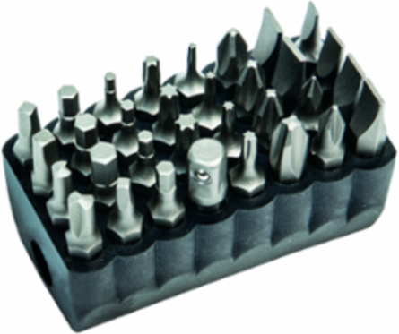 Standard Tip Bit Set, 32-Piece with Hex, Phillips, TORX, Slotted Bits