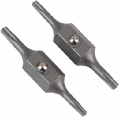 Replacement Bit Set, Tamperproof Torx #7 & #8, 2 Steel Bits