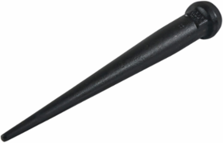 Broad-Head Bull Pin 1-1/16 Inch x 10 Inch, Heat-Treated Alloy Steel, 1.6 lbs