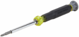 Multi-Bit Electronics Screwdriver, 6.5 Inch, 4-in-1, Cushion-Grip Handle