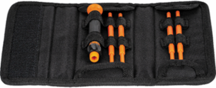 8-in-1 Insulated Precision Screwdriver Set with 1000V Rating, 6 Pieces