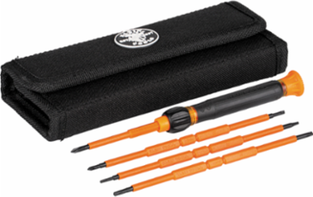 8-in-1 Insulated Precision Screwdriver Set with 1000V Rating, 6 Pieces