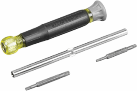 4-in-1 Electronics Screwdriver, TORX® Bits, 6.5 Inch Length, Cushion Grip
