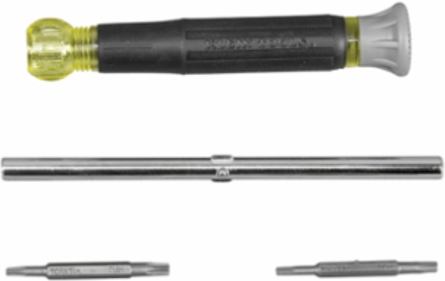 4-in-1 Electronics Screwdriver, TORX® Bits, 6.5 Inch Length, Cushion Grip