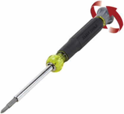 4-in-1 Electronics Screwdriver, TORX® Bits, 6.5 Inch Length, Cushion Grip