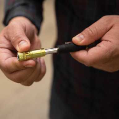Multi-Bit Electronic Pocket Screwdriver 4-in-1, 6.625 Inch Length, Cushion Grip Handle