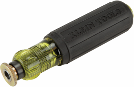 Adjustable Length Screwdriver Handle 4-8 Inch with Cushion-Grip and Versatile Blades