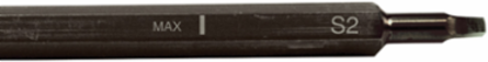 Adjustable-Length Screwdriver Blade, Square #1 & #2, 4" to 8" Length