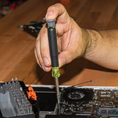 Precision Screwdriver Set with 39 Bits, Magnetic, Cushion Grip, 6.35 Inch