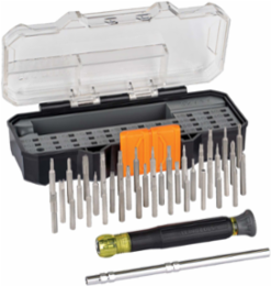 Precision Screwdriver Set with 39 Bits, Magnetic, Cushion Grip, 6.35 Inch