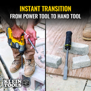 SDS Chisel Bit Set with Handle 6-Piece