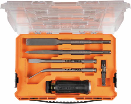 SDS Chisel Bit Set with Handle 6-Piece