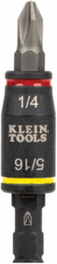 3-in-1 Impact Flip Socket, 1/4-Inch & 5/16-Inch, 5 Inch Length, Steel