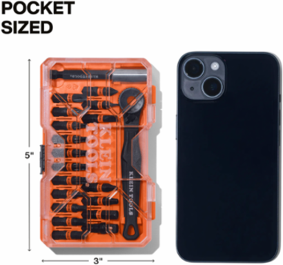 Proflex Micro Ratchet Impact-Rated Bit Set, 20-Piece