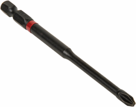 Pro Impact Power Bits 4-Pack, 4 Inch, S2 Steel, #2 Phillips & Square