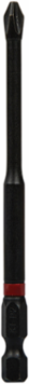 Pro Impact Power Bits 4-Pack, 4 Inch, S2 Steel, #2 Phillips & Square