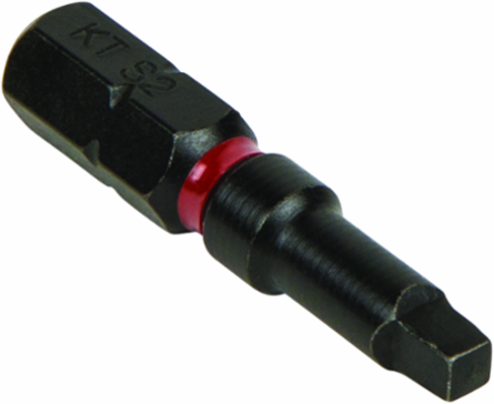 Pro Impact Power Bits #2 Square, 1-1/4 Inch, S2 Steel, 5-Pack