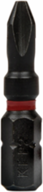 Pro Impact Power Bits, 5-Pack #2 Phillips, 1-1/4 Inch Long, S2 Steel