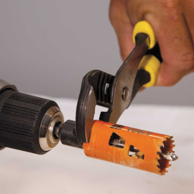 Electrician's Hole Saw Kit - 7/8", 1-1/8", 1-3/8" Bi-Metal Saws, 2.6 lbs