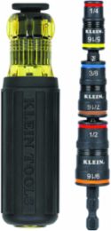 7-in-1 Impact Rated Flip Socket Set, 1/4-Inch Hex Sizes, Hardened Steel