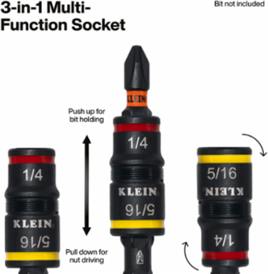 7-in-1 Impact Rated Flip Socket Set with Ratcheting Handle