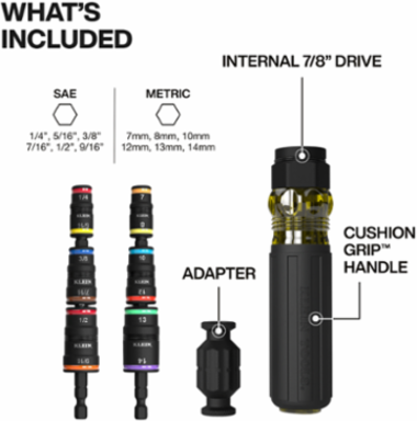14-in-1 Impact Rated Flip Socket Set