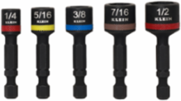 Magnetic Power Nut Setters, 2-Inch Shaft, 5-Piece