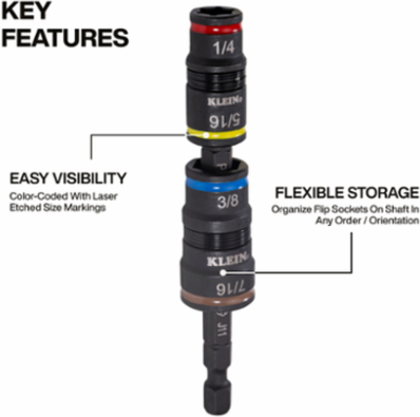 5-in-1 Impact Rated Flip Socket Set