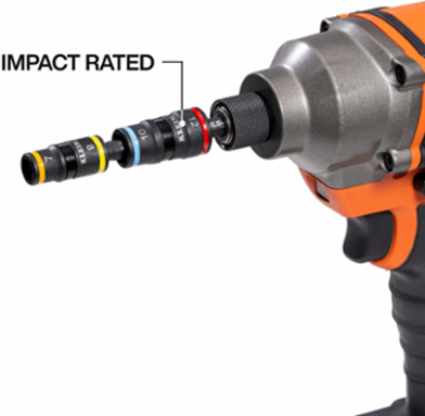 4-in-1 Impact Rated Flip Socket Set, Metric