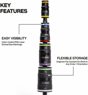 8-in-1 Metric Impact-Rated Flip Socket Set