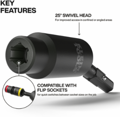 Impact Flip Socket Swivel Adapter