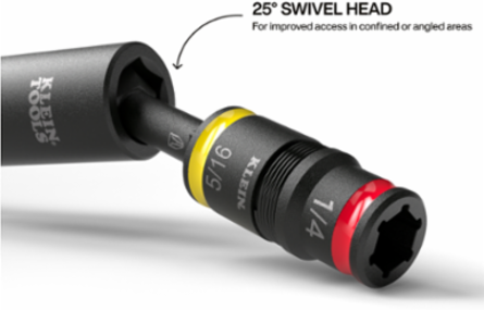 Impact Flip Socket With Swivel Adapter, 3-Piece