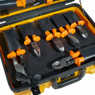 22-Piece 1000V Insulated Tool Kit with High-Dielectric Plastic Handles