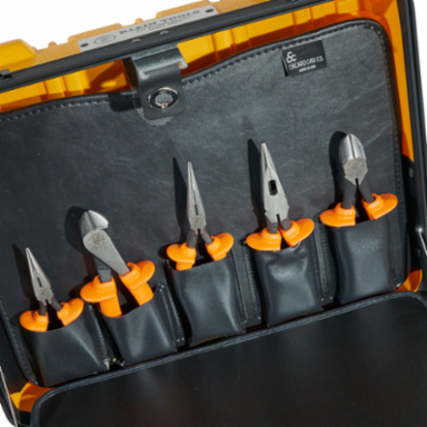 22-Piece 1000V Insulated Tool Kit with High-Dielectric Plastic Handles