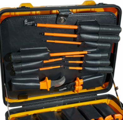 22-Piece 1000V Insulated Tool Kit with High-Dielectric Plastic Handles