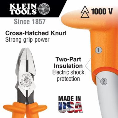 Premium 1000V Insulated Tool Kit, 8-Piece – 15.5 Inch Width, 6.9 lbs, High-Dielectric Plastic Handles