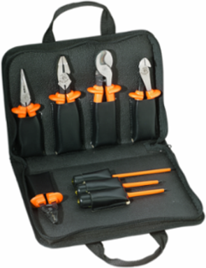 Premium 1000V Insulated Tool Kit, 8-Piece – 15.5 Inch Width, 6.9 lbs, High-Dielectric Plastic Handles