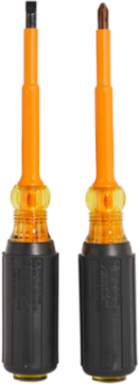 2-Piece 1000V Insulated Screwdriver Set, High-Dielectric Plastic Handles