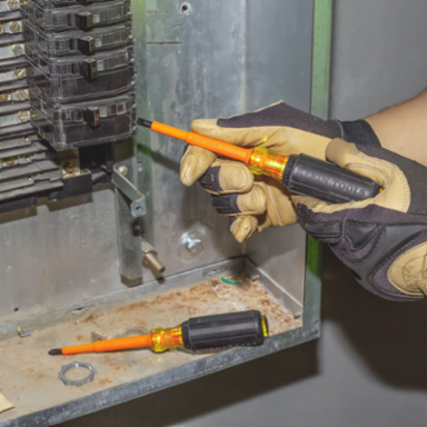 2-Piece 1000V Insulated Screwdriver Set, High-Dielectric Plastic Handles