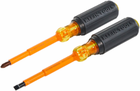 2-Piece 1000V Insulated Screwdriver Set, High-Dielectric Plastic Handles