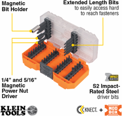Impact Driver Bit Set, 35-Piece