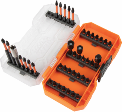 ProFlex Impact Driver Bit Set, 40-Piece with S2 Tool Steel, 3-Inch Bit Holder