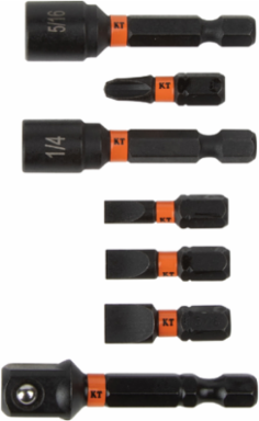 ProFlex Impact Driver Bit Set, 40-Piece with S2 Tool Steel, 3-Inch Bit Holder
