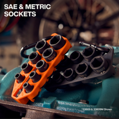 Grab-And-Go Impact Socket Set, SAE, 7-Piece