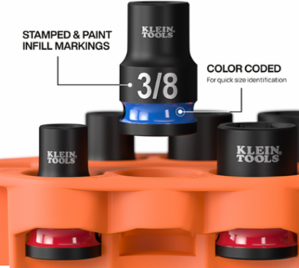 Grab-And-Go Impact Socket Set, SAE, 7-Piece