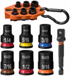Grab-And-Go Impact Socket Set, SAE, 7-Piece