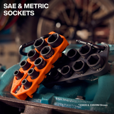 Grab-And-Go Impact Socket Set, SAE, 10-Piece