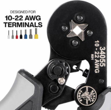 Ratcheting Ferrule Square Crimper Set