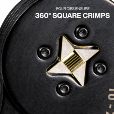 Ratcheting Ferrule Square Crimper Set