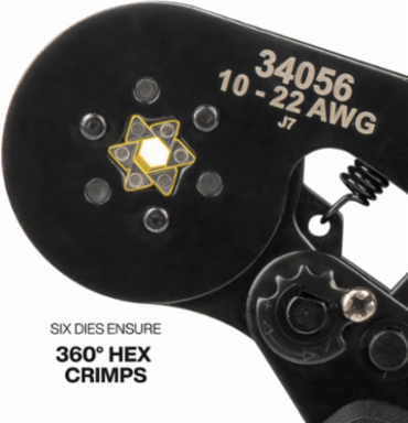 Ratcheting Ferrule Hex Crimper Set